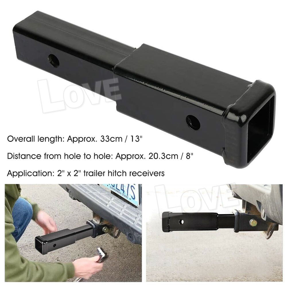 13" Inch Tow Bar Hitch Extender Extension Trailer Car 4WD 2" Receiver