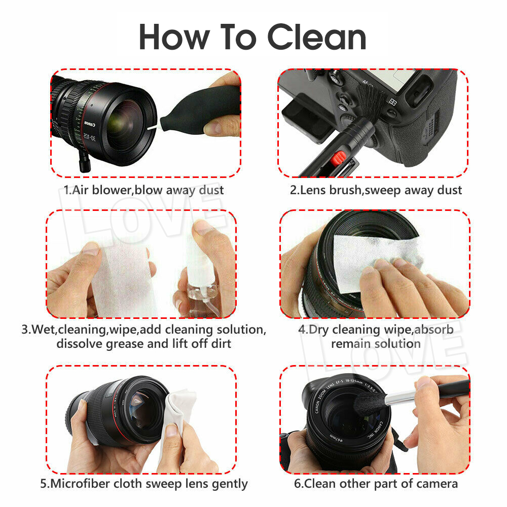 Camera Lens Cleaning Cleaner kit for Canon Nikon Sony DSLR Cameras