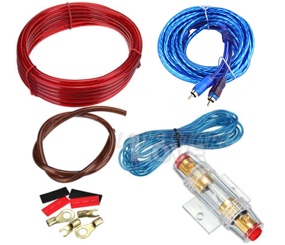 Car Amplifier Wiring Kit Audio Subwoofer Sub Power AMP RCA Cable AGU