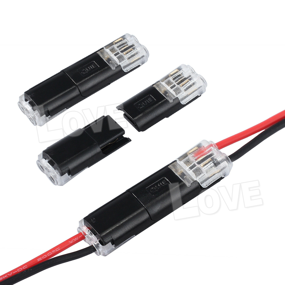 10 X Wire Cable Snap Plug In Connector Terminal Connections Joiners