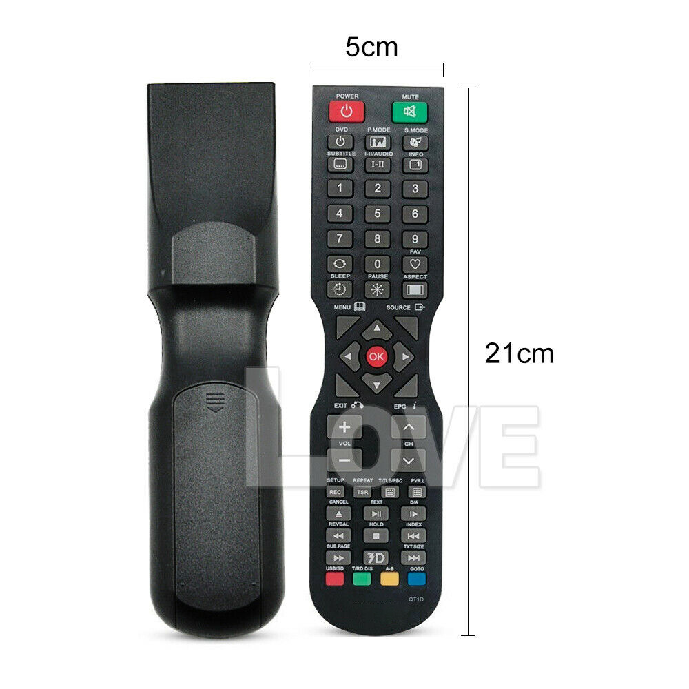 Original OEM For SONIQ TV Remote Control (QT166, QT155, QT155S) QT1D NO