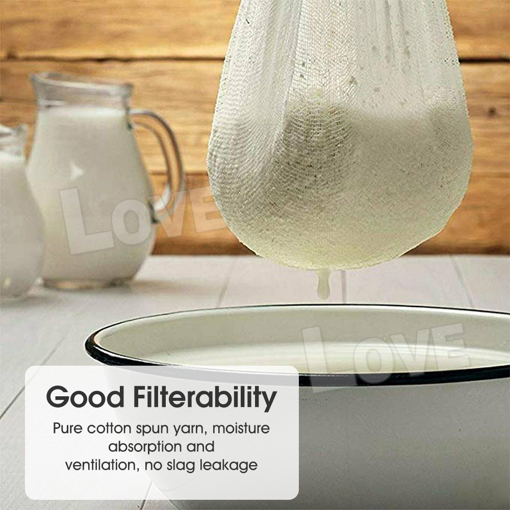 100 Cotton Cheesecloth White 2 Yards Reusable Great Filter Strainer